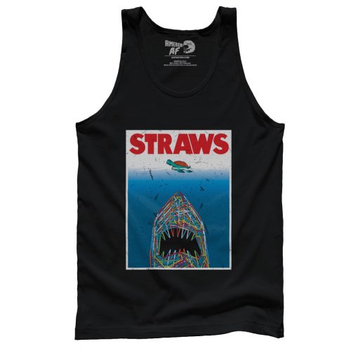 straws t shirt jaws